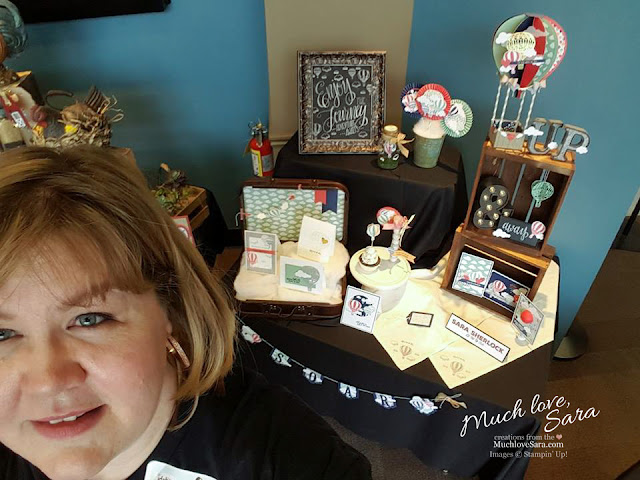 Inking Idaho on the Road Hot Air Balloon Display - Lift me up Suite by Stampin' Up