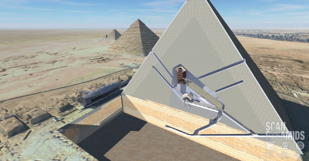 Pyramidales Scanpyramids Déploie Ses Détecteurs à Muons à Gizeh Pour Scanner La Grande Pyramide