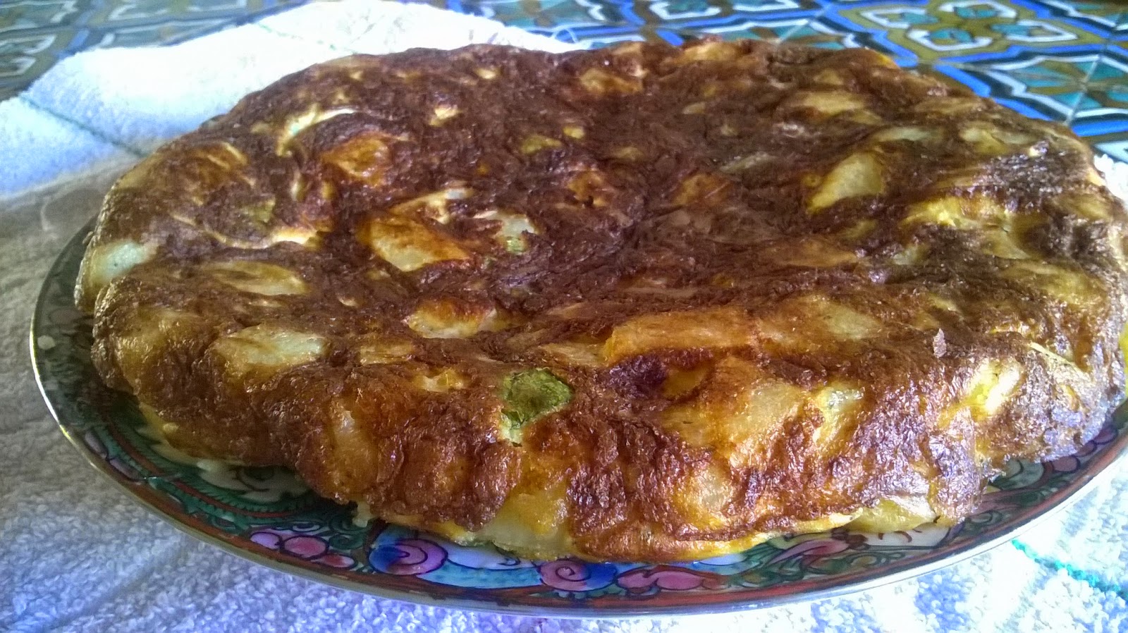COCINA LIGHT Tortilla de papa y zucchini