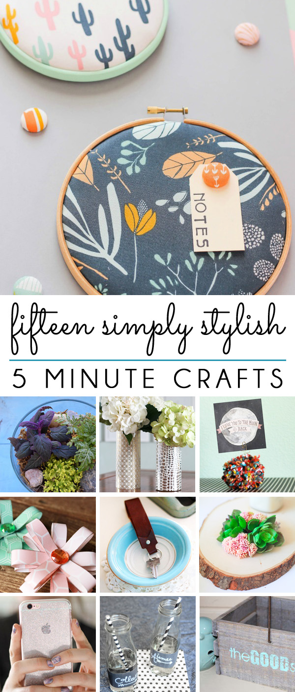 five minute friday 15 Simply Stylish 5 Minute Crafts | Blue i Style