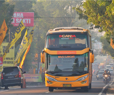 tarif ongkos bus maju lancar