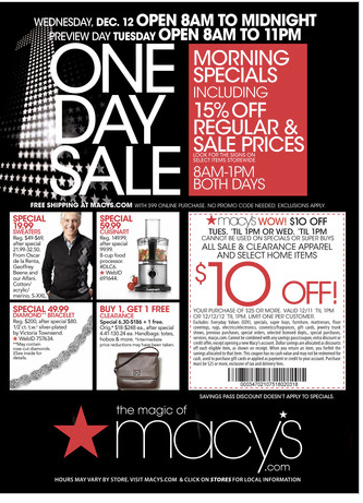 Macys 10 Off Coupon For August 16 | Printable Coupons Download