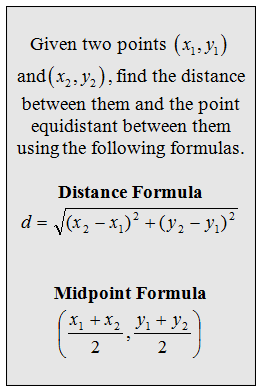 Formula midpoint Midpoint Formula