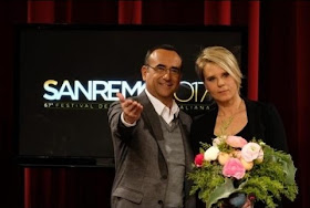 Maria De Filippi presented the 2017 Sanremo Music Festival along another popular TV host, Carlo Conti