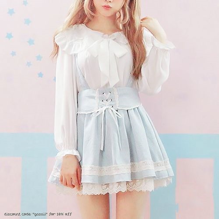 Inspirações de Looks em Tons Pastel Asian Fashion Sweet Magic