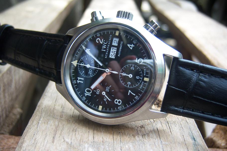 Jam tangan for sale IWC Flieger Pilot Chronograph Ref.3706 (SOLD)