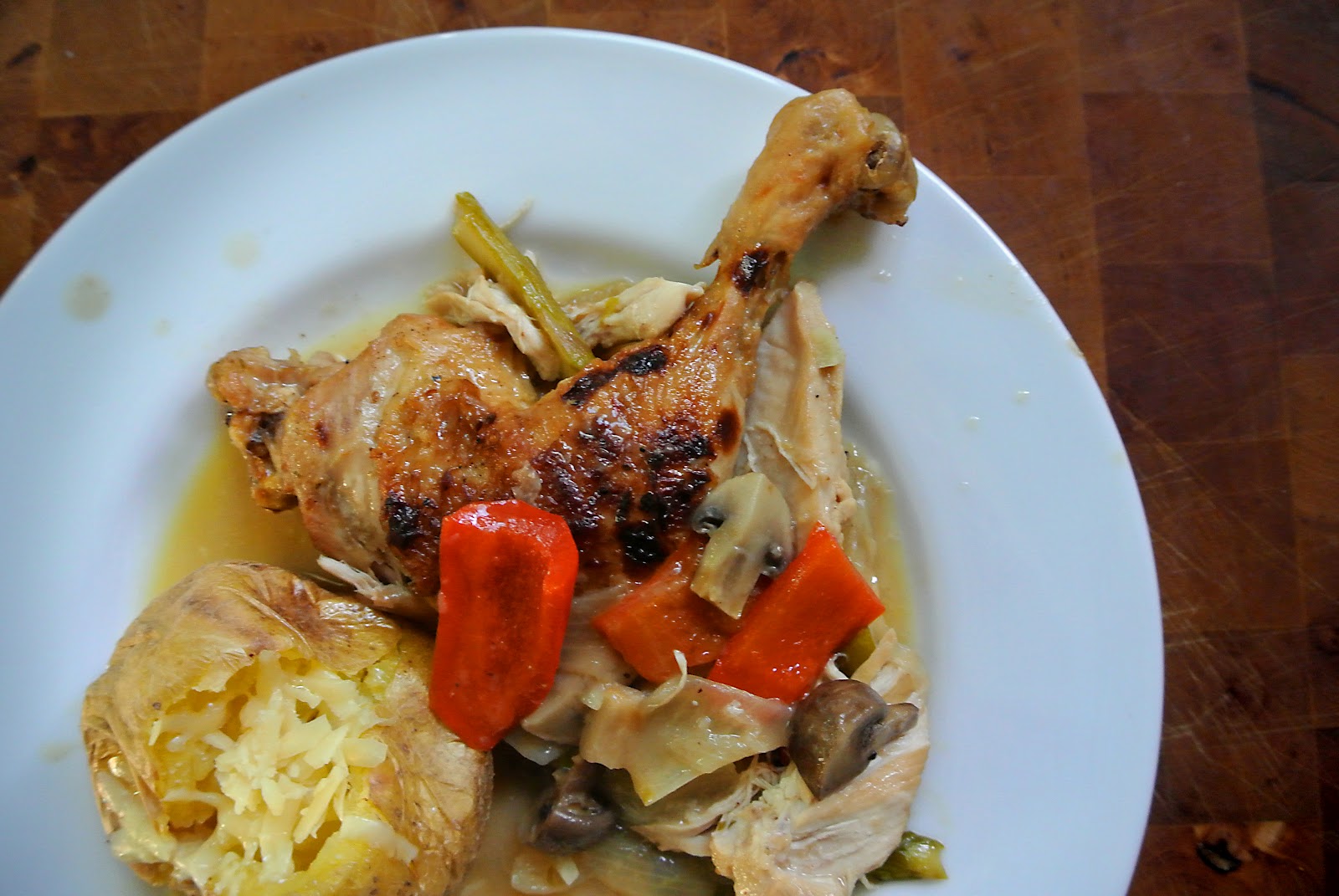 Delicious! Slow cooker chicken with a cider cream sauce