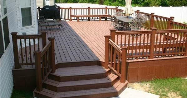 Deck Stairs with Landing Pictures