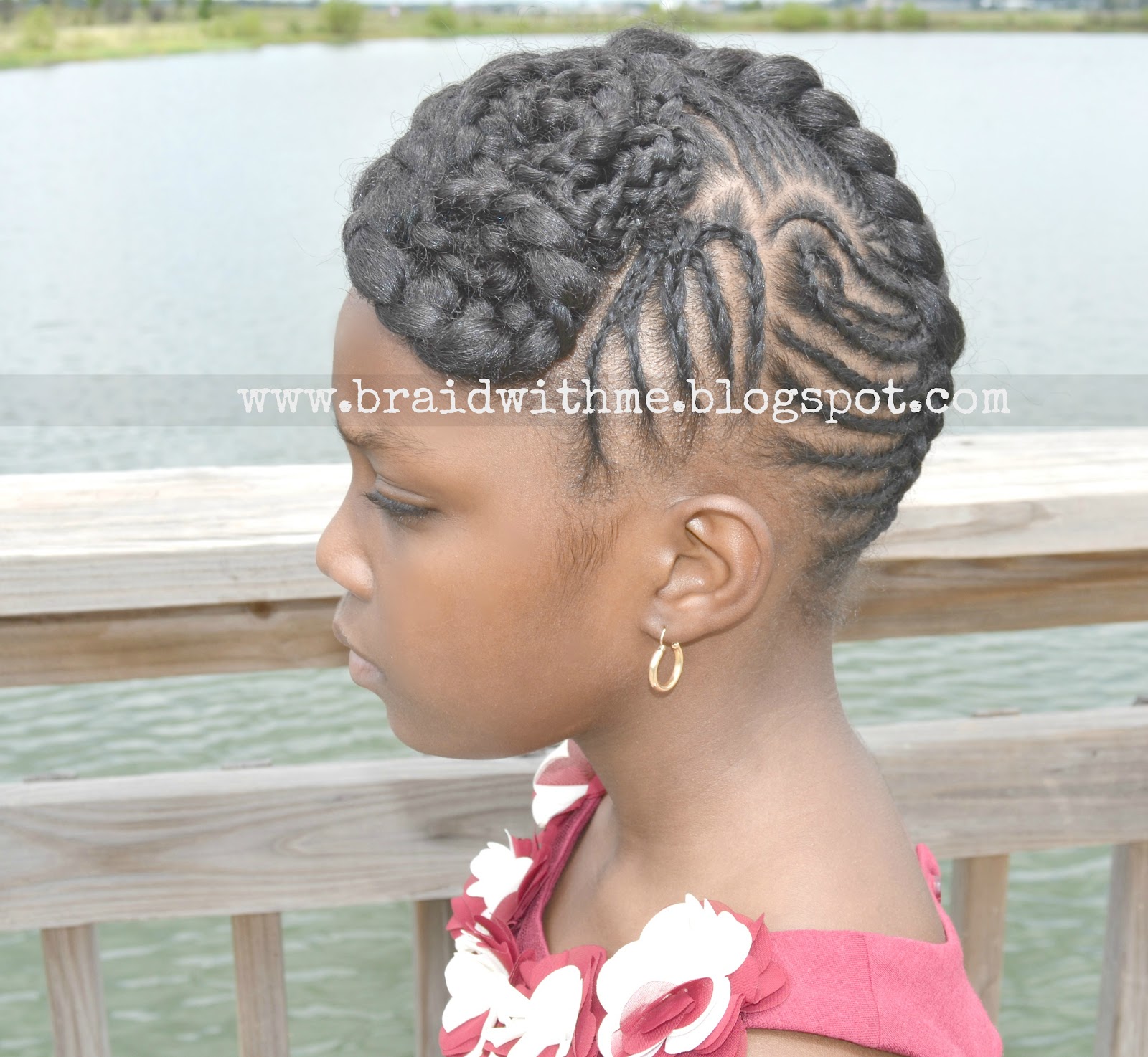 Beads, Braids and Beyond Intricate Cornrow Updo on Natural Hair
