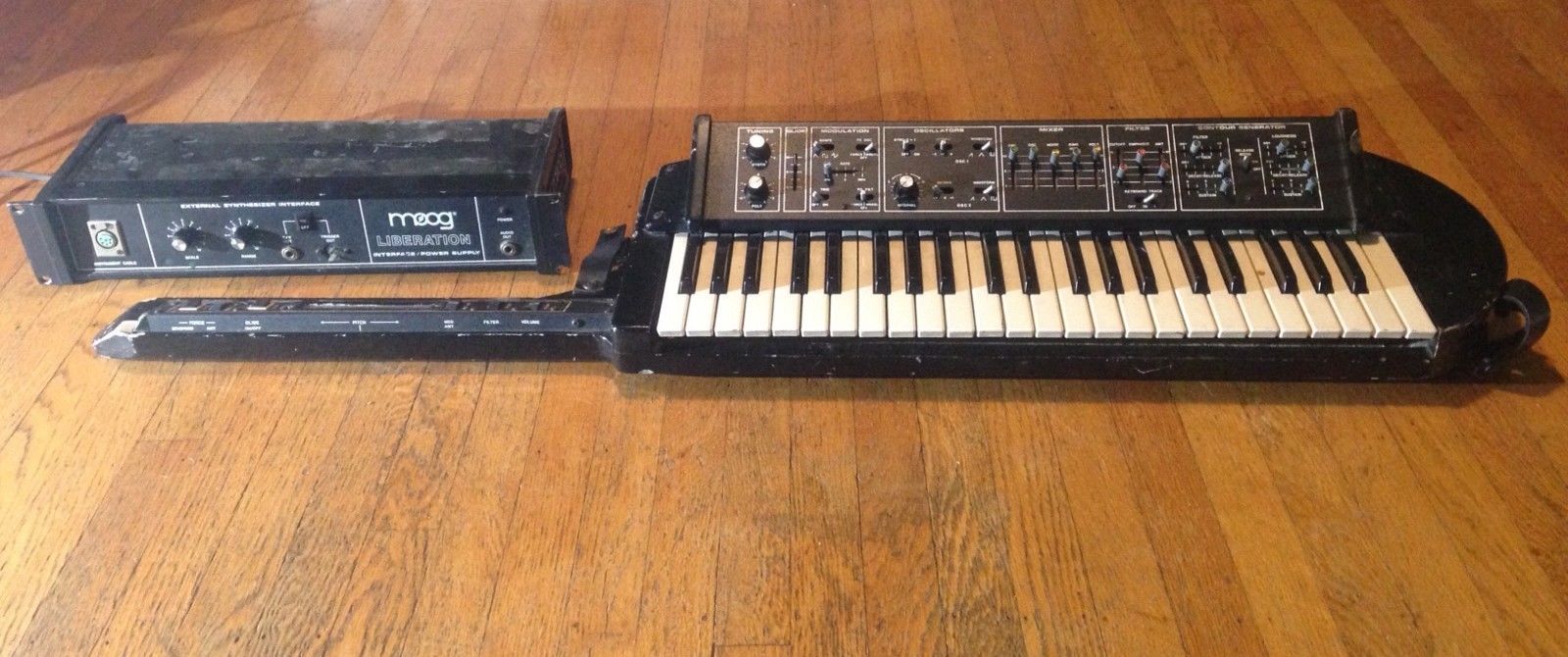 MATRIXSYNTH MOOG Liberation vintage 1980s Keytar Analog Synthesizer w