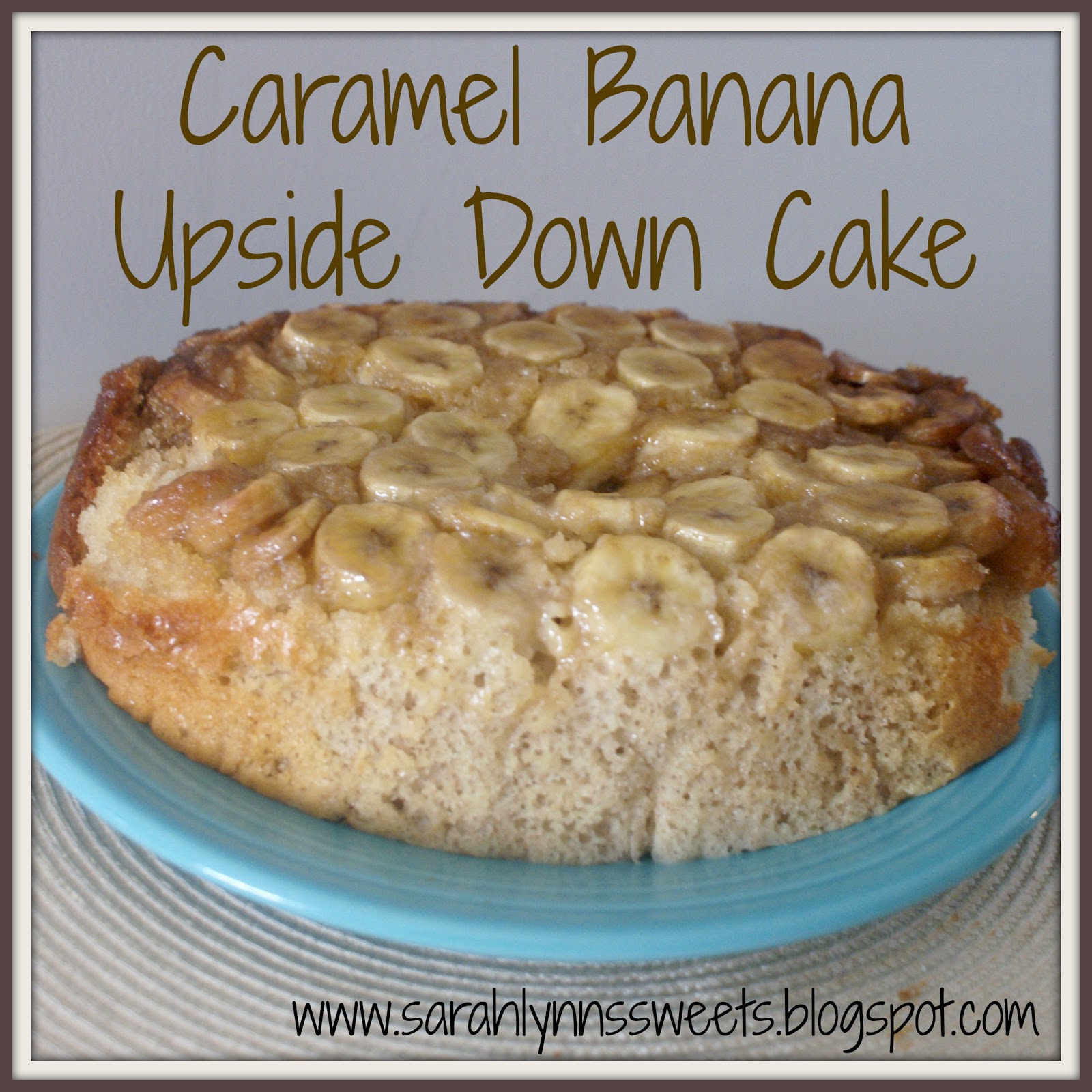 Crockpot Caramel Banana Cake