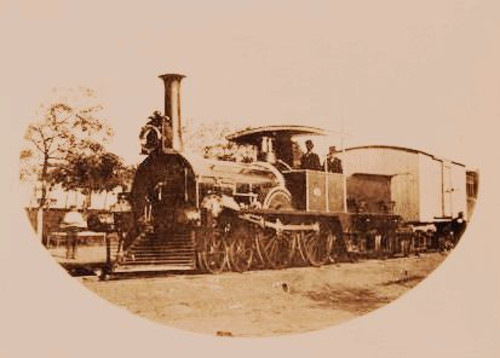 Año 1863 - Locomotora Nº 8 "PAMPERO".
