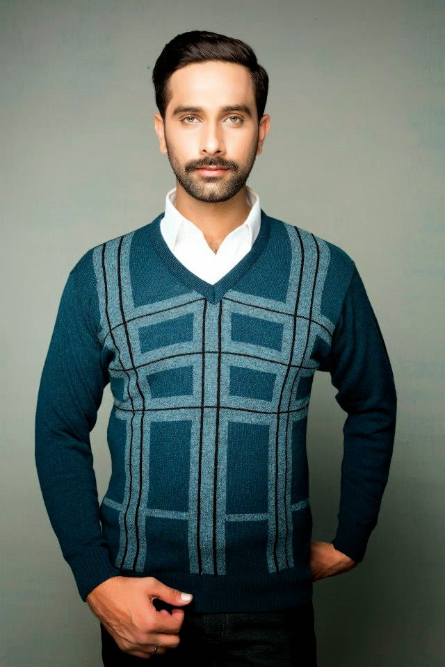 Bonanza Satrangi Mens Sweater Collection Winter 2014 - Fashion and Style