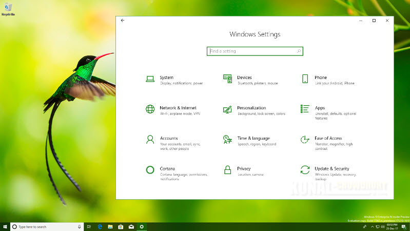 Windows 10 Settings app got a new look with insiders build 17063