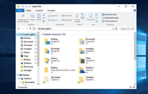 Esplora file, le novità in Windows 10