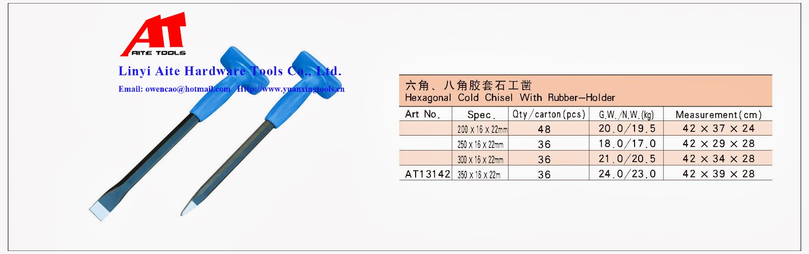Linyi Aite Hardware Tools Co., Ltd.: Cold Chisel Series