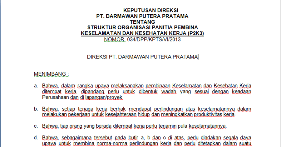 Contoh Surat Keputusan Perusahaan / 25 Contoh Surat Contoh Surat Keputusan Perusahaan / 25 Contoh Surat