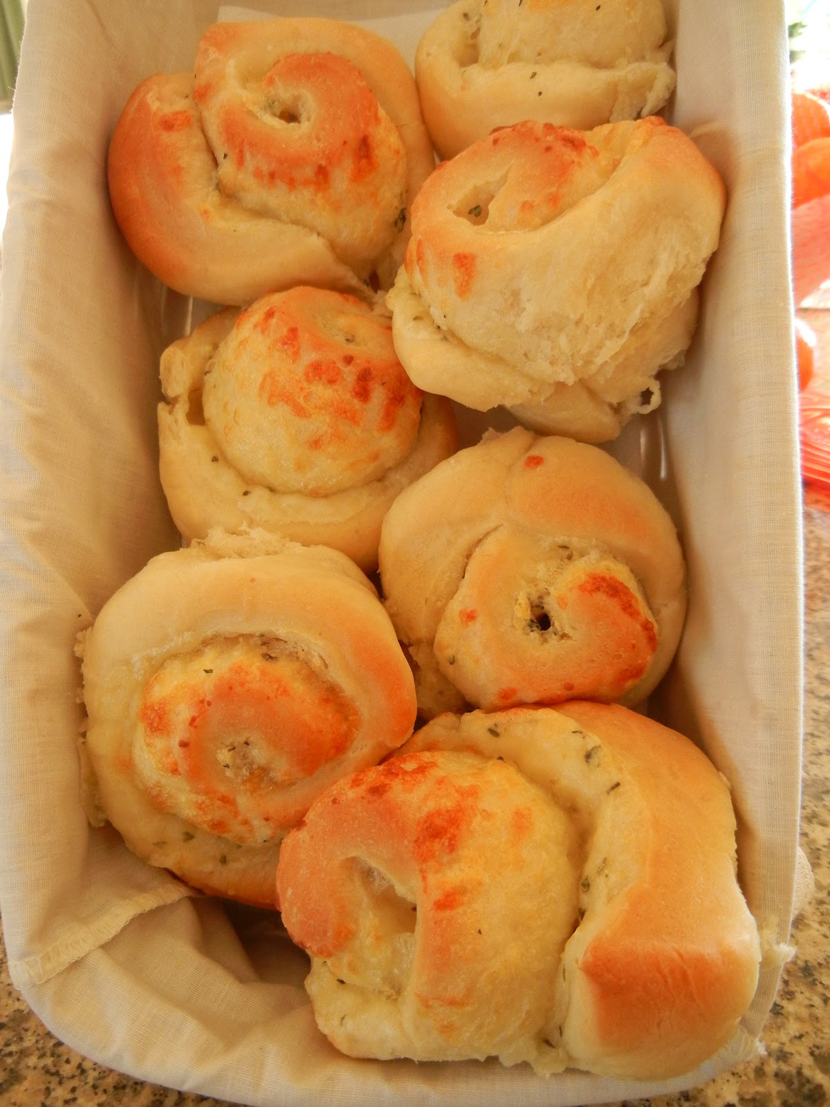 From My Southwest Kitchen Cheesy Garlic Bread Swirls