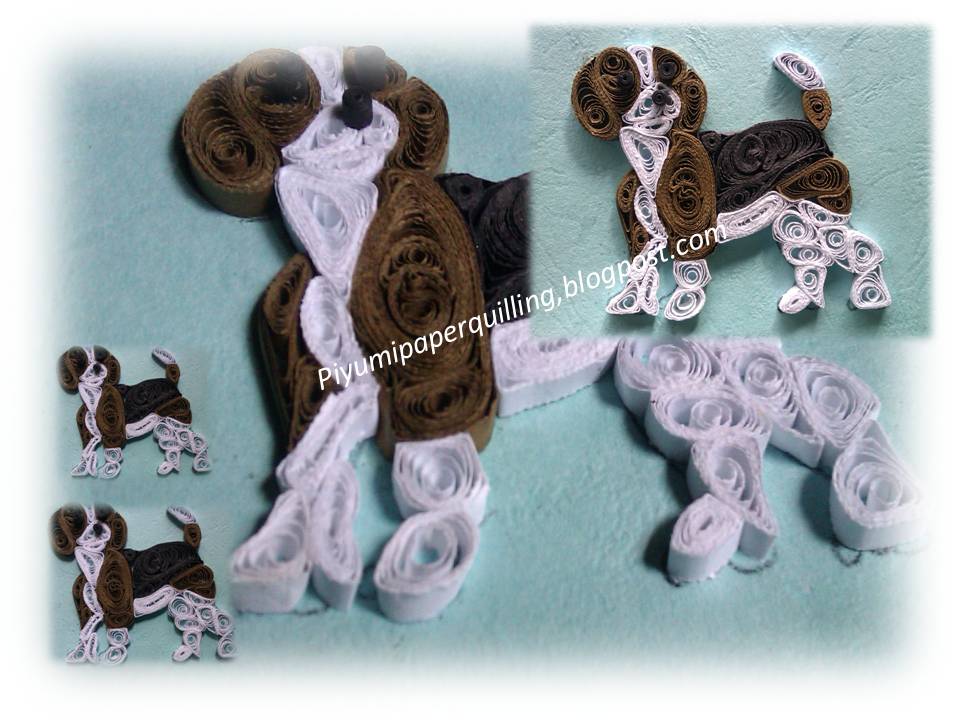 Piyumi paper quilling Dog (paper quilling)