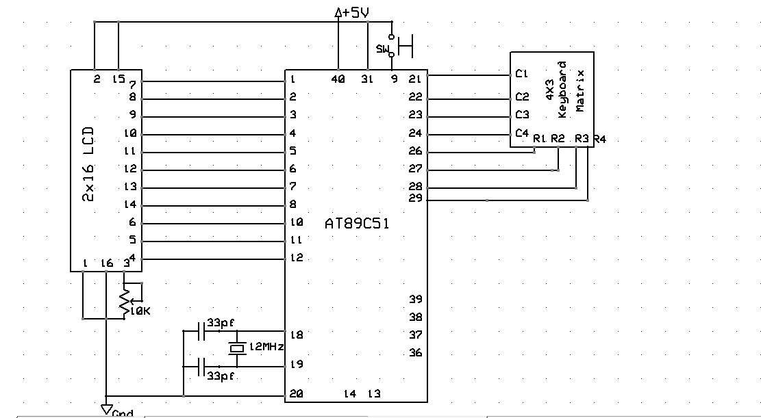 interfacing of matrix keypad with 8051 Embedded by Medhavi