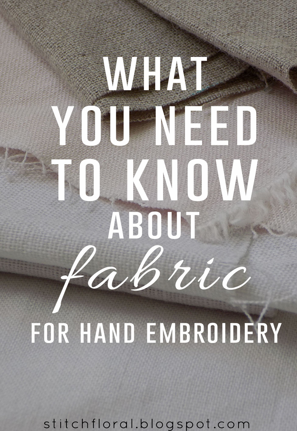 6 Great Fabrics (Plus Other Materials) to Use for Hand Embroidery