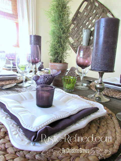 Romantic table using white dishes