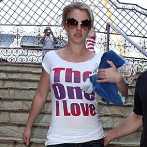 The One I Love tee shirt as worn by Britney Spears