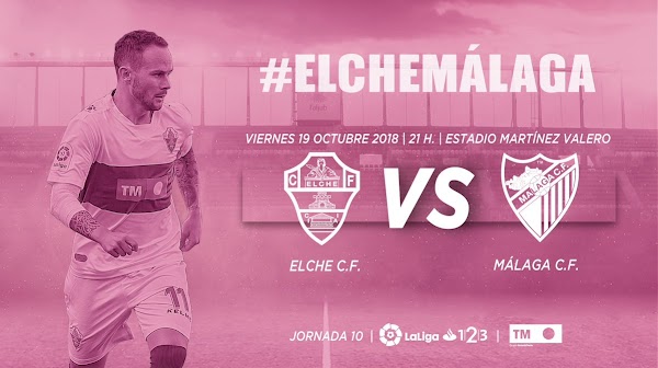 El Elche - Málaga lucirá de rosa