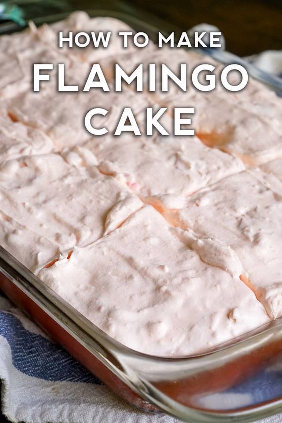 If the name didn’t hook you, the hot pink, amazing-tasting cake itself will. But really, pink flamingo cake, how could anyone resist it?? This candy-colored confection is a fun, fruity feast that looks great and