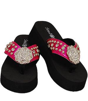 The Swedish Cowgirl: Hot Pink Flip Flops!
