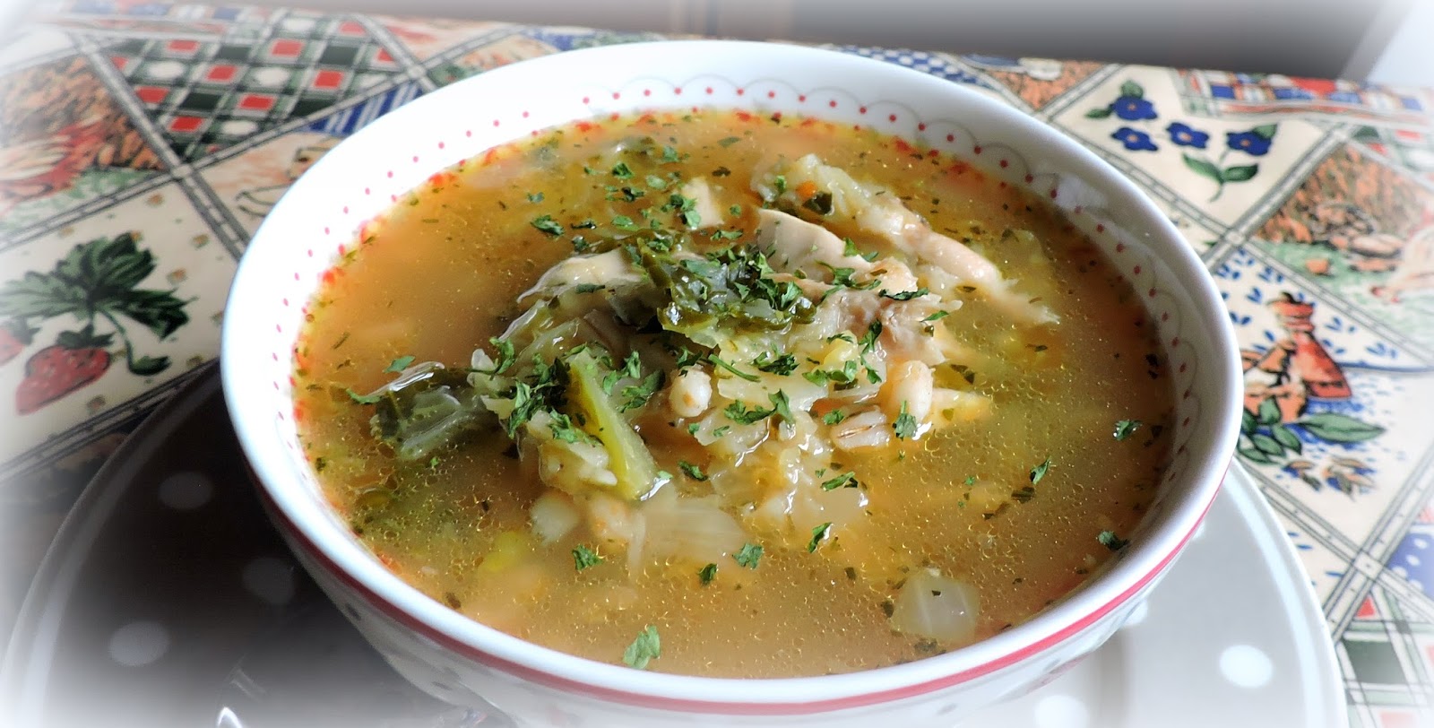 Roast Chicken Soup with Barley, Parsnips & Cabbage The English Kitchen