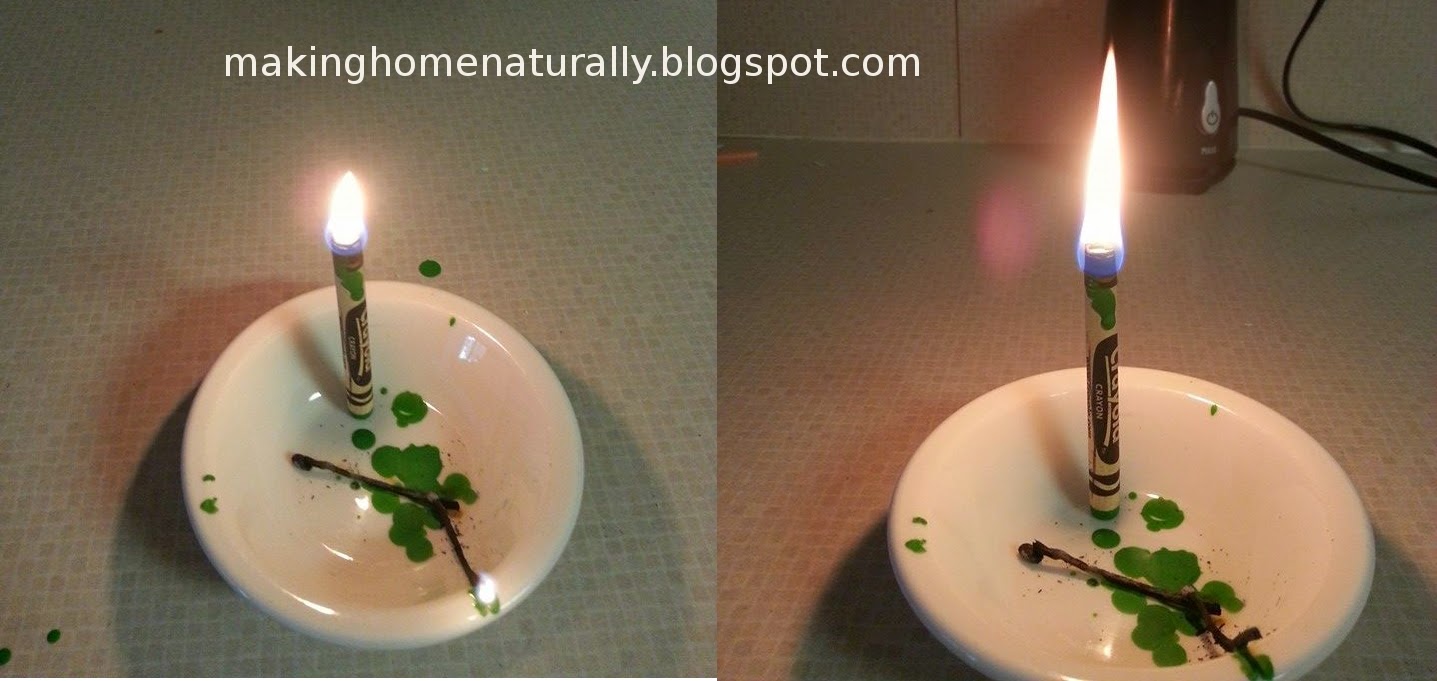Making Home Naturally A Crayon as an Emergency Candle? Yes!
