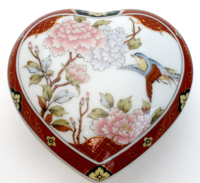 The Jewelry Lady's Store Vintage Japanese Porcelain Trinket Jewelry Boxes