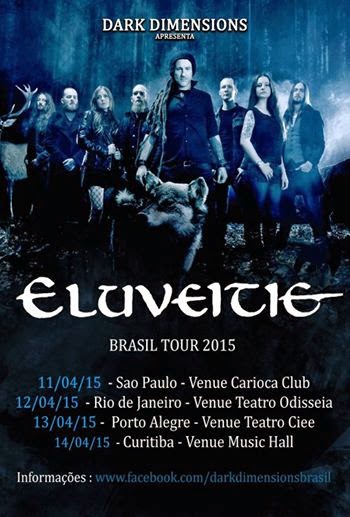 Eluveitie Brazil tour 2015