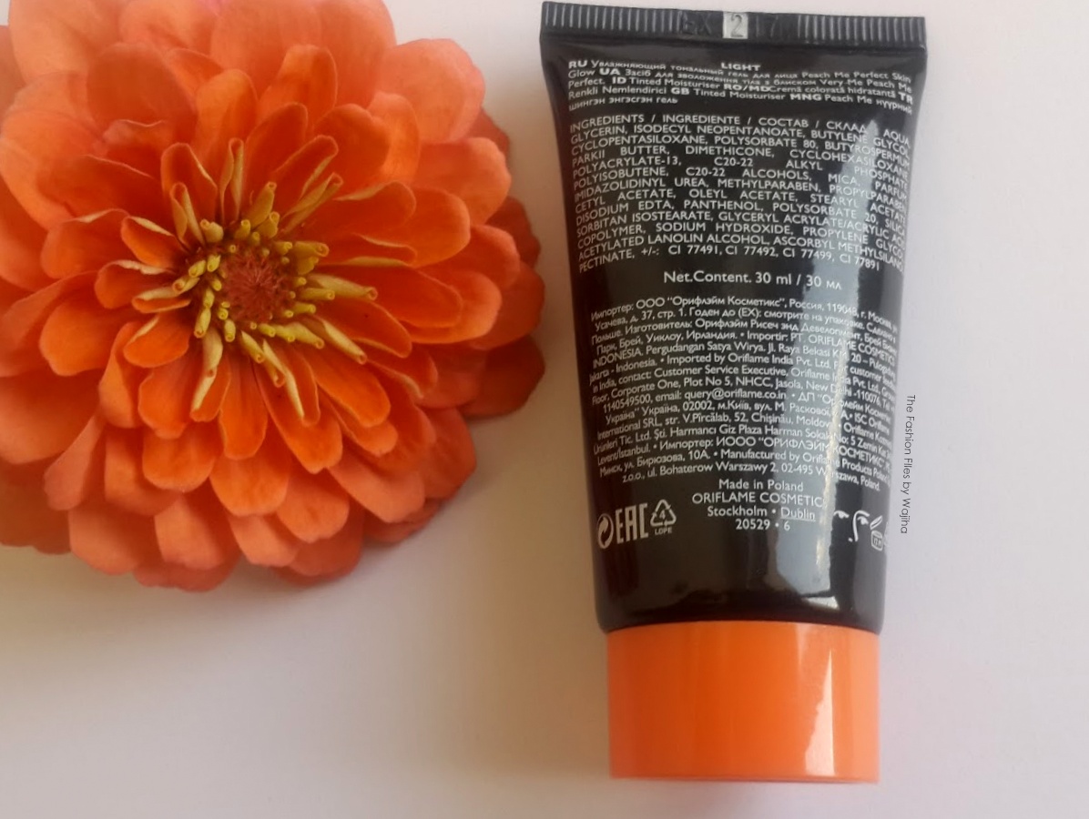 The Fashion Files by Wajiha Oriflame Veryme Peach Me Perfect Skin Glow