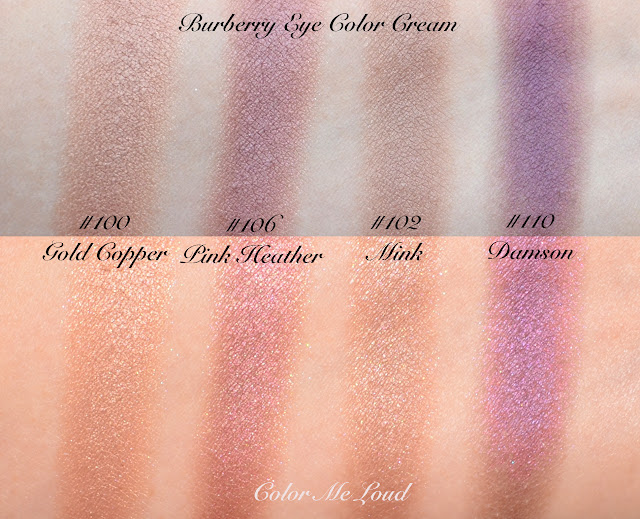 Burberry Cream Color For Eyes, #100 Gold Copper, #106 Pink Heather ...
