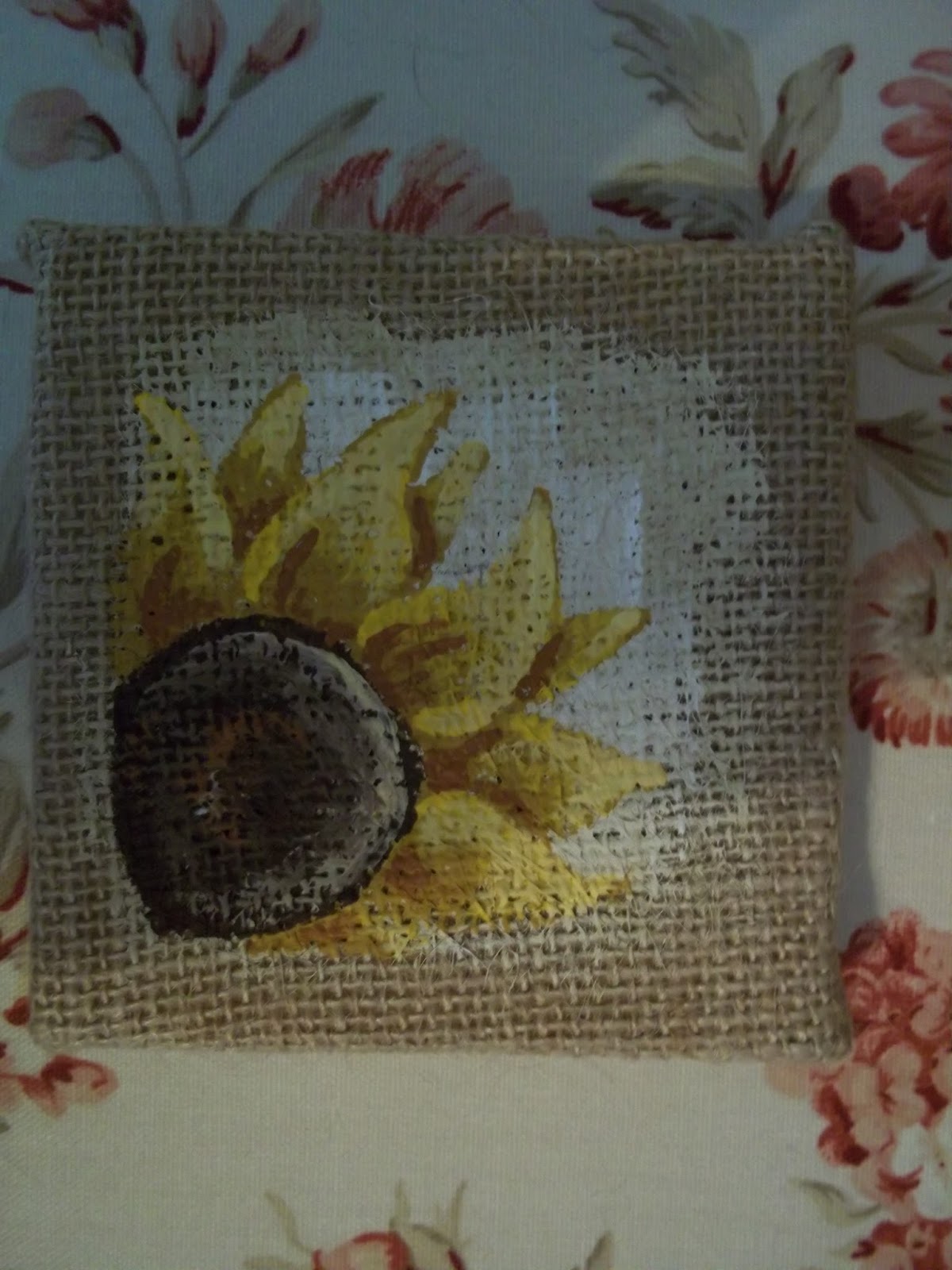 whimsy art studio Burlap Painting