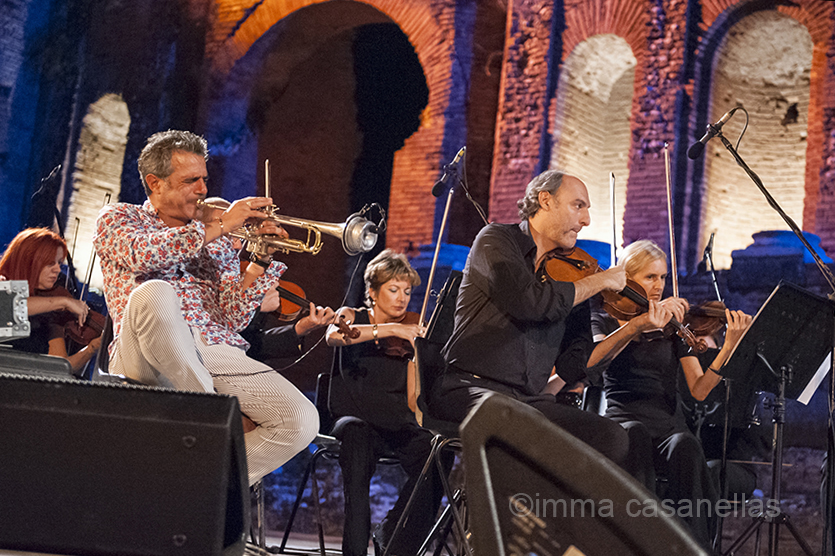 Paolo Fresu amb l'Orchestra del Teatro Vittorio Emanuele, Taormina, 16-9-2015