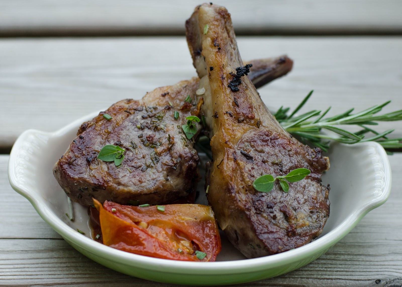 Enjoying Life with Nina in Seattle Lamb Chops with Rosemary and Garlic