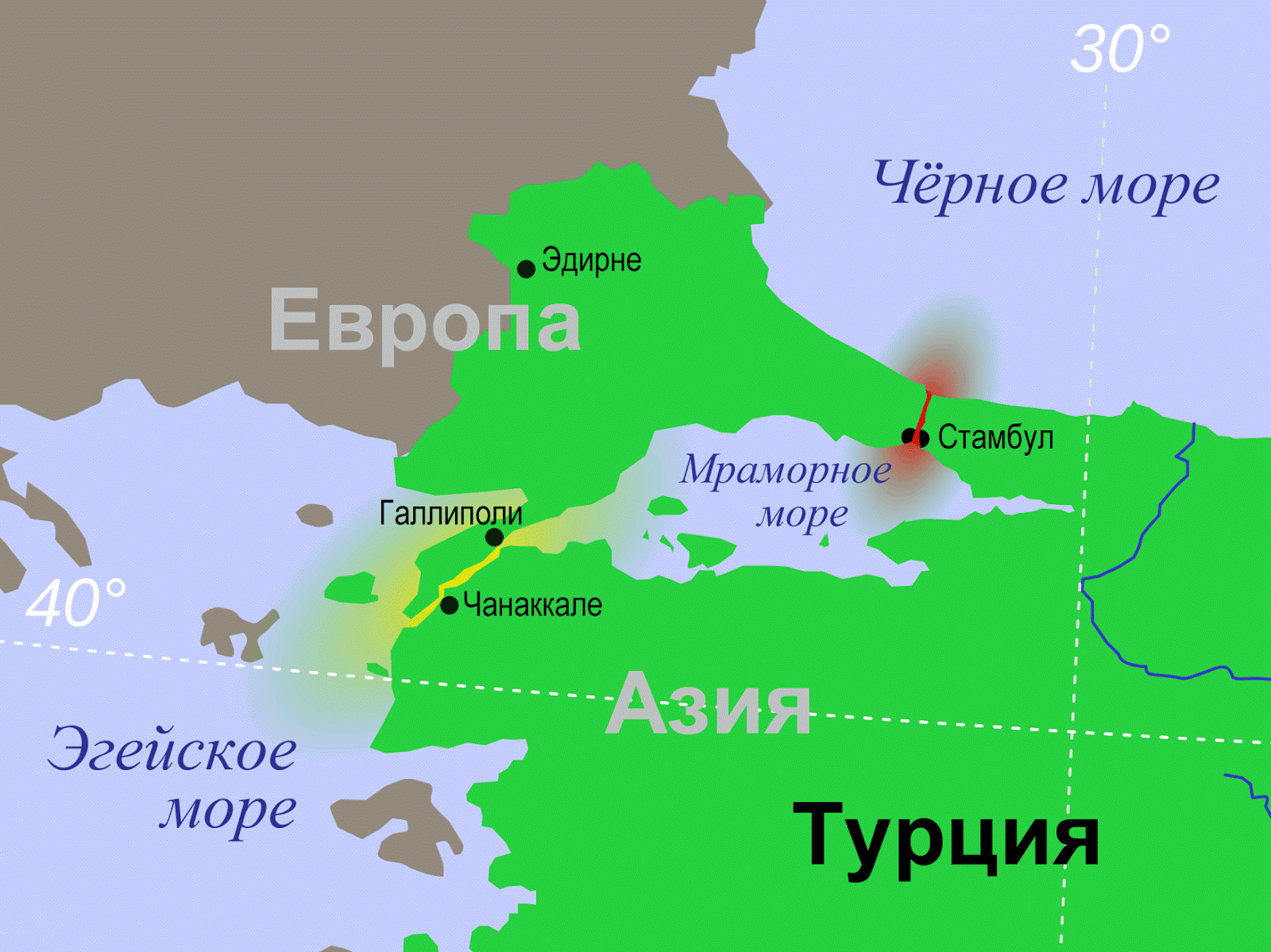 Карта турции пролив босфор