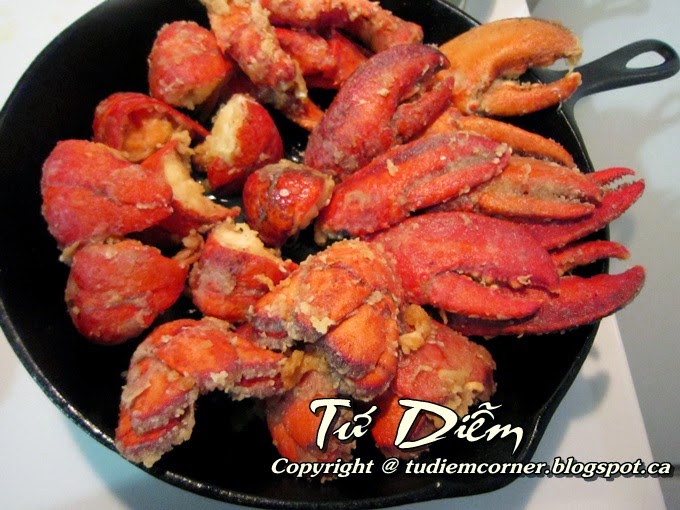 Tôm Hùm Xào Hành Gừng TuDiem's Corner