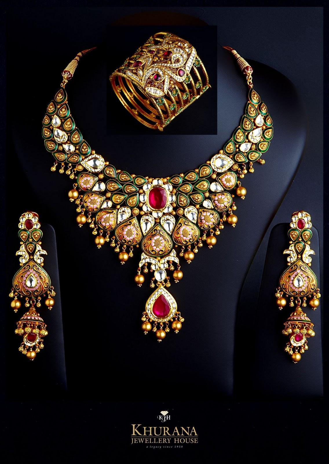 Kundan Necklace Sets by Khurana Jewellers