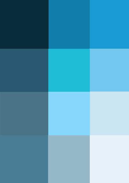 Monochromatic Palette idea for outfit-Blue