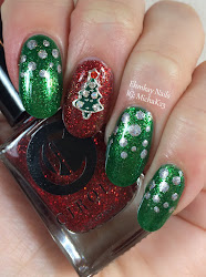 christmas nail tree easy jewelry festive nails