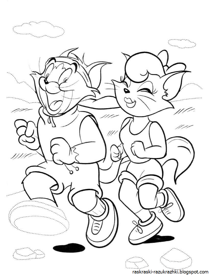 раскраска. картинки раскраски том и джерри. картинки для раскрашивания про тома и джерри. раскраска. распечатка том.