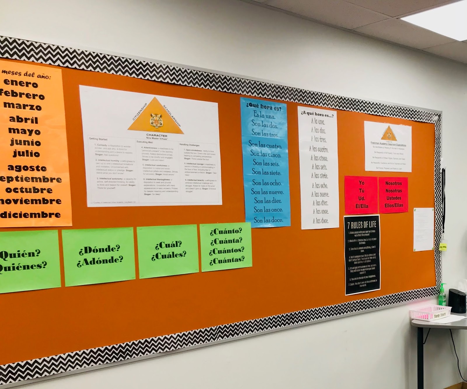 Jalen Waltman's Complete Spanish Lesson Plans Basic Signs for Spanish