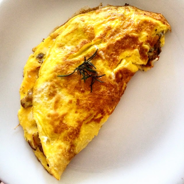 Omelette aux champignons