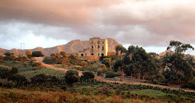 The ruins of the Bonaparte mansion at Luzipeo in Corsica