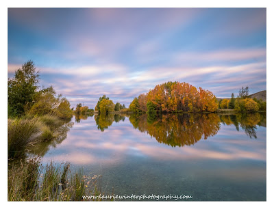 Autumn, Kellands Pond, Lake Ruataniwha, Sunset, Twizel