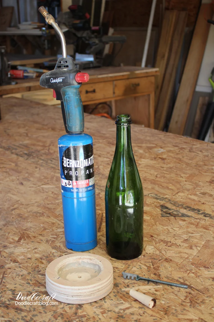 Cutting Glass Martinelli Sparkling Cider Bottles!